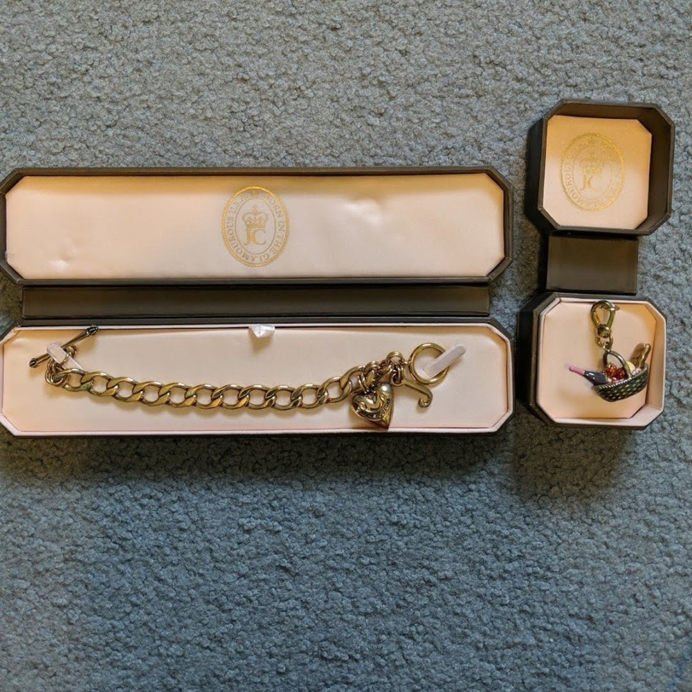 Juicy couture bracelet and charm